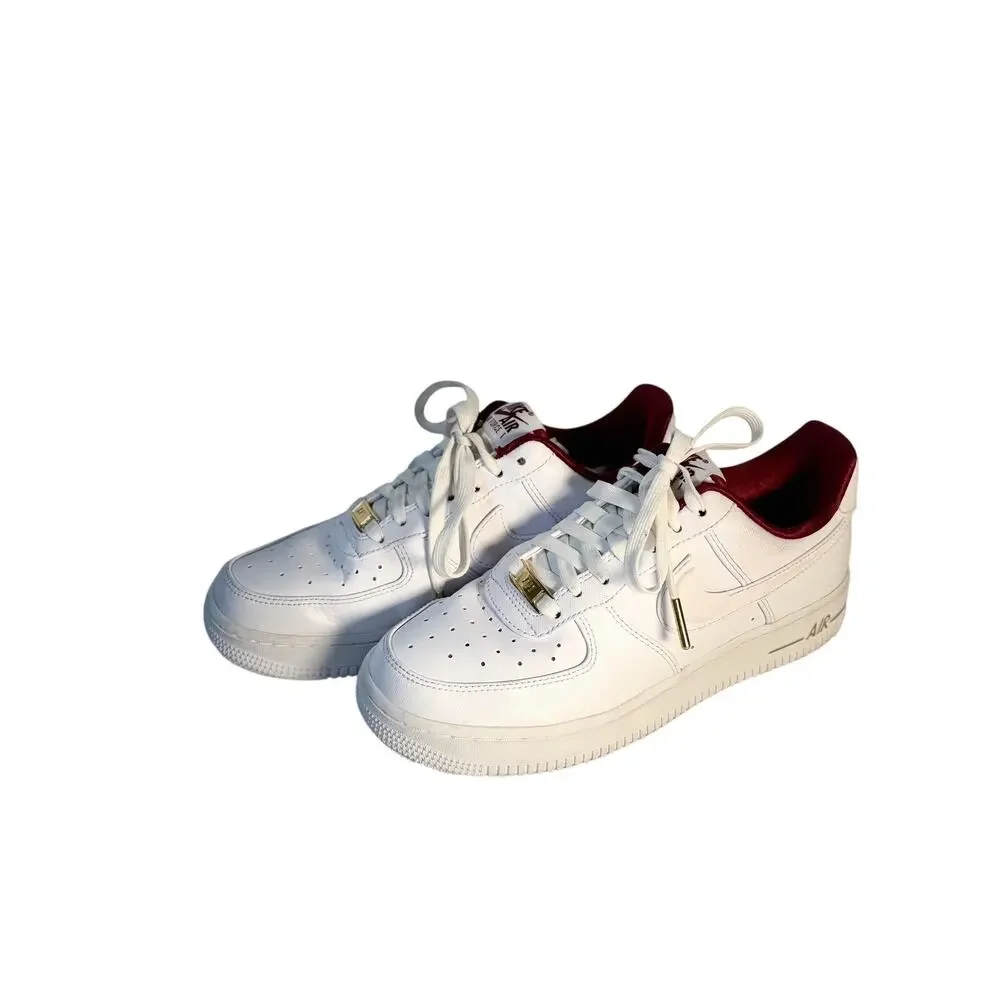 Nike Air Force 1 '07 LV8 White Team Red Men's Sneakers Size 7 New DV7584-100